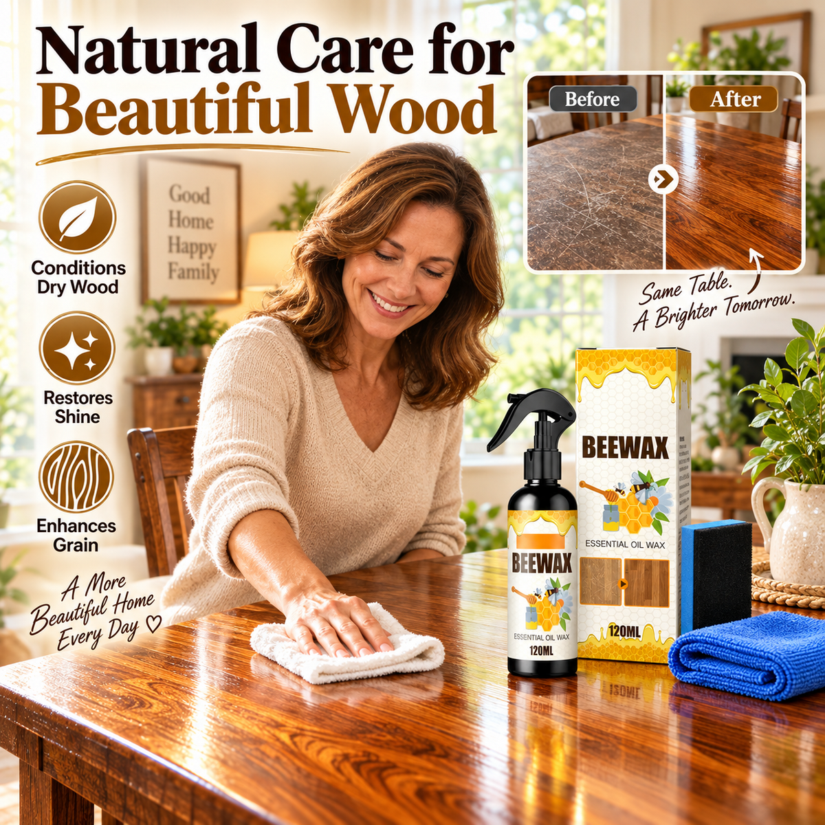 ✨New Wood Care Beeswax Oil