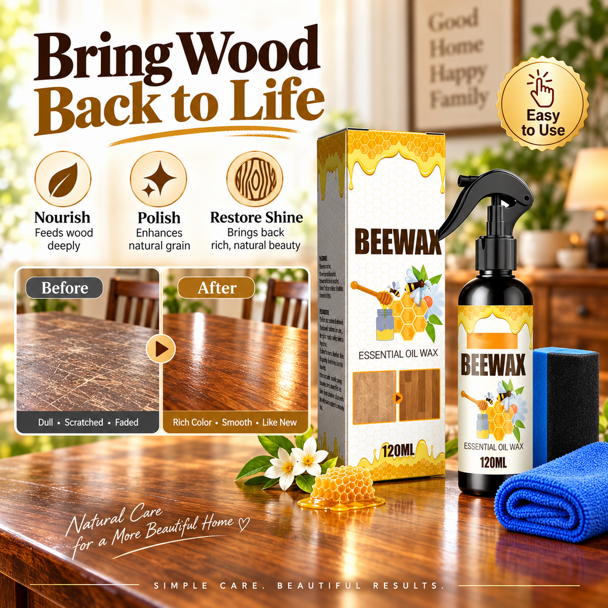 ✨New Wood Care Beeswax Oil